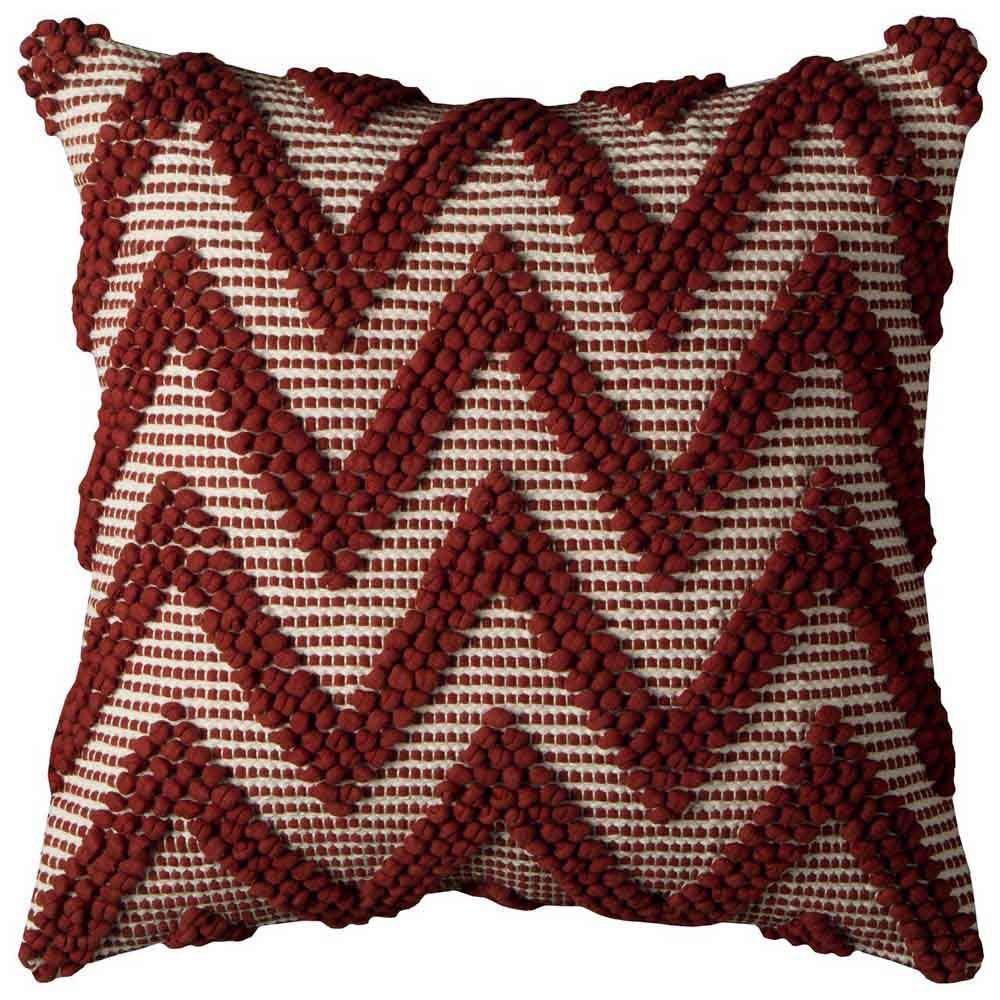 Picture of Red And White Chevron Pillow