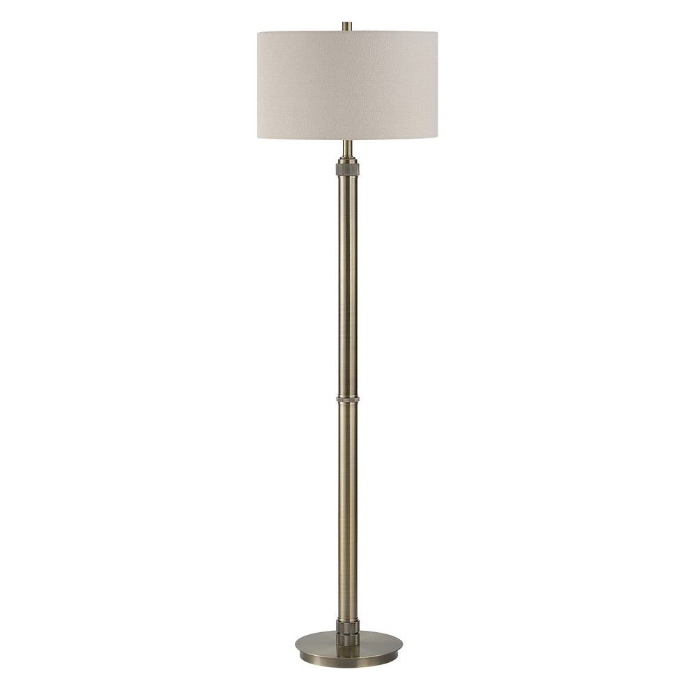 Picture of Knurl Floor Lamp - Antique Brass