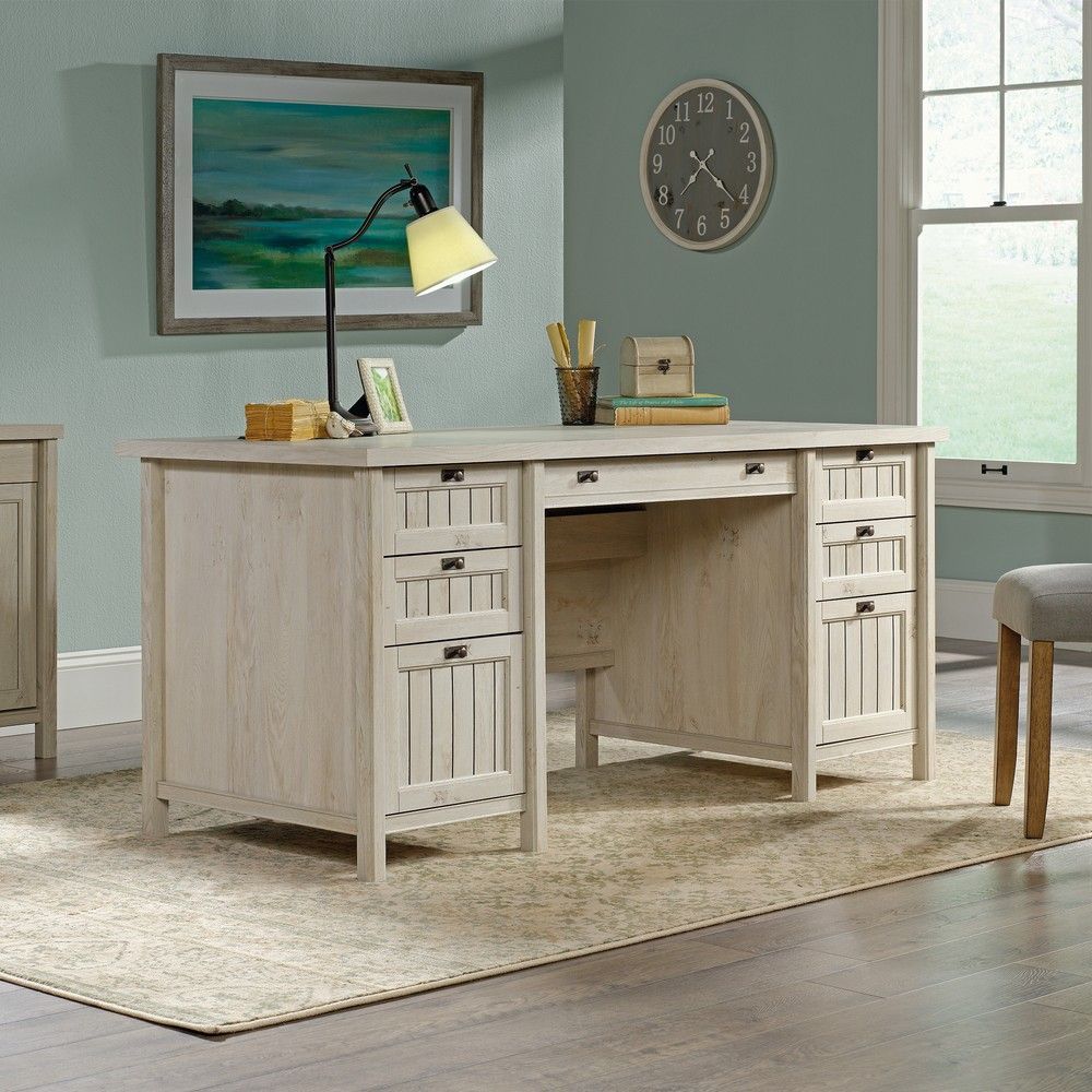 Picture of Costa Executive Desk - Chalked Chestnut