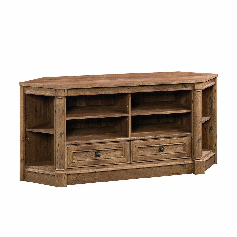 Picture of Palladia Corner Entertainment Credenza - Vintage Oak