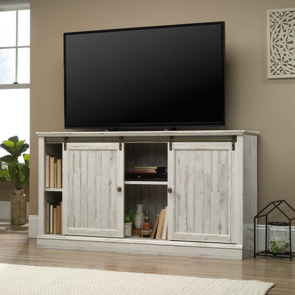 Picture of Barrister Lane 60" Entertainment Credenza - White Plank