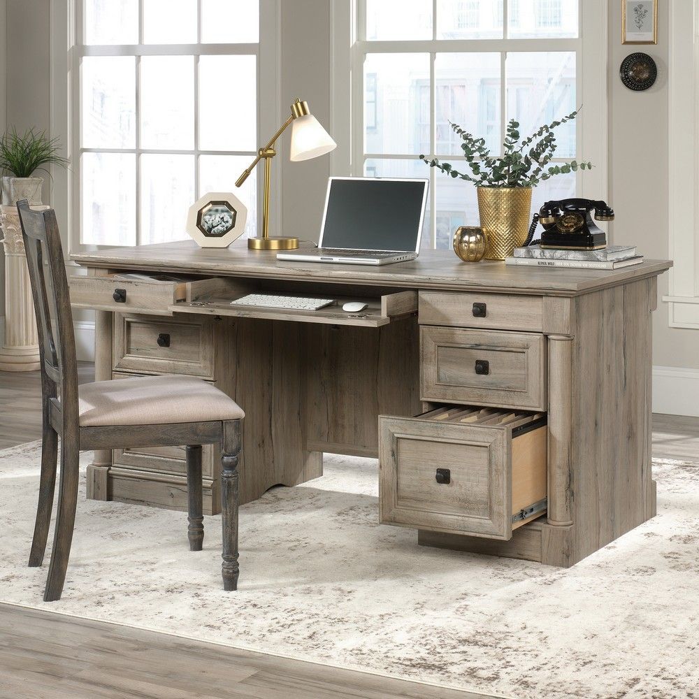 Picture of Palladia Executive Desk - Split Oak