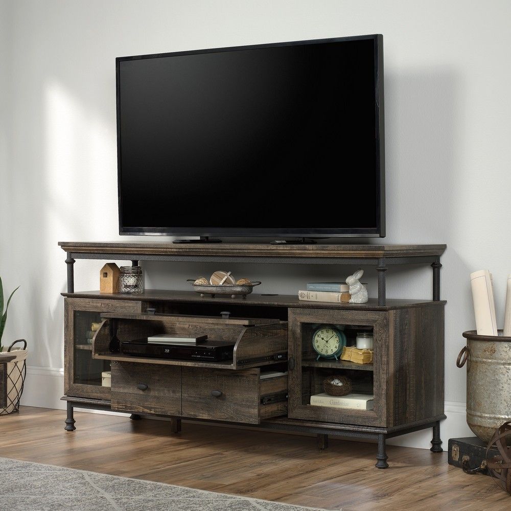 Picture of Canal Street Entertainment Credenza - Carbon Oak