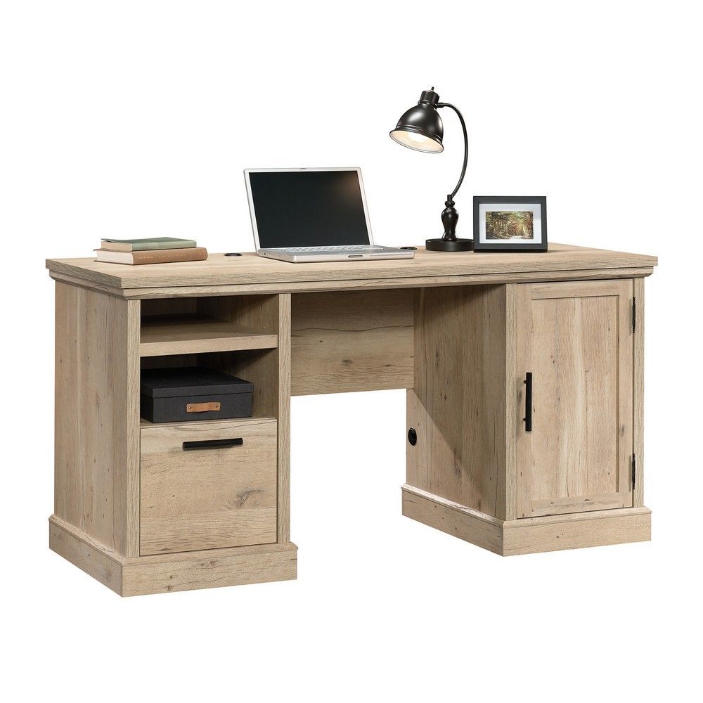 Picture of Aspen Post Computer Desk - Prime Oak