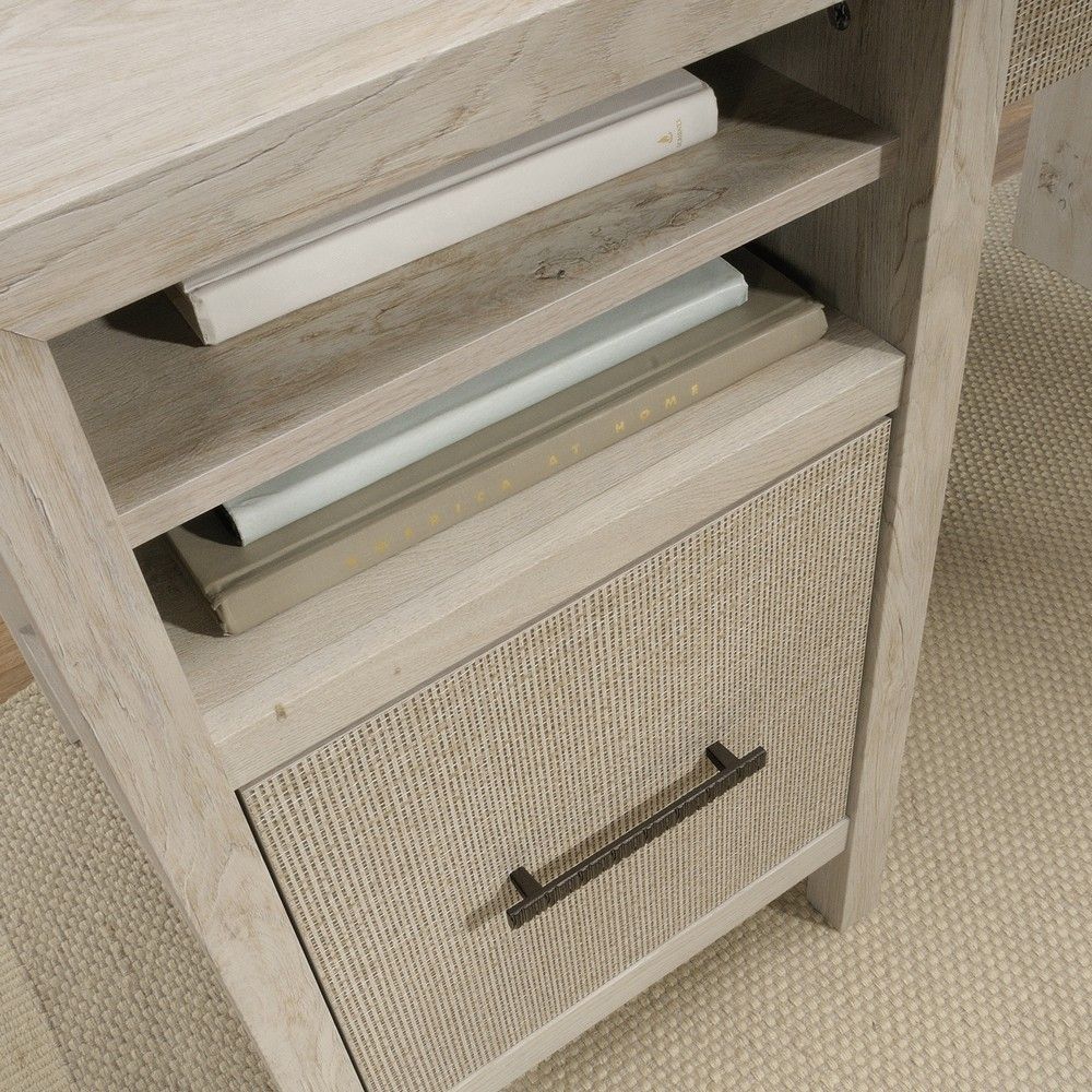 Picture of Pacific View L-Desk - Chalked Chestnut