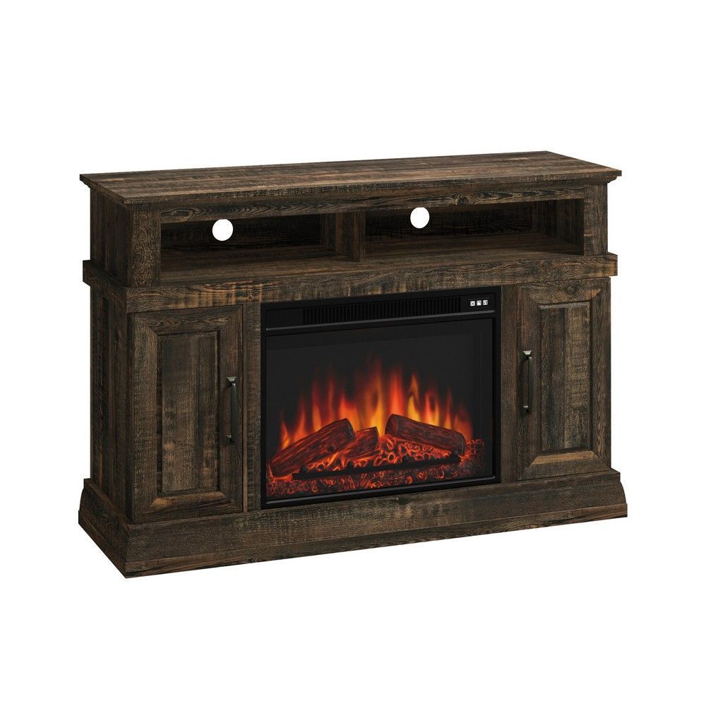 Picture of Media Fireplace - Carbon Oak