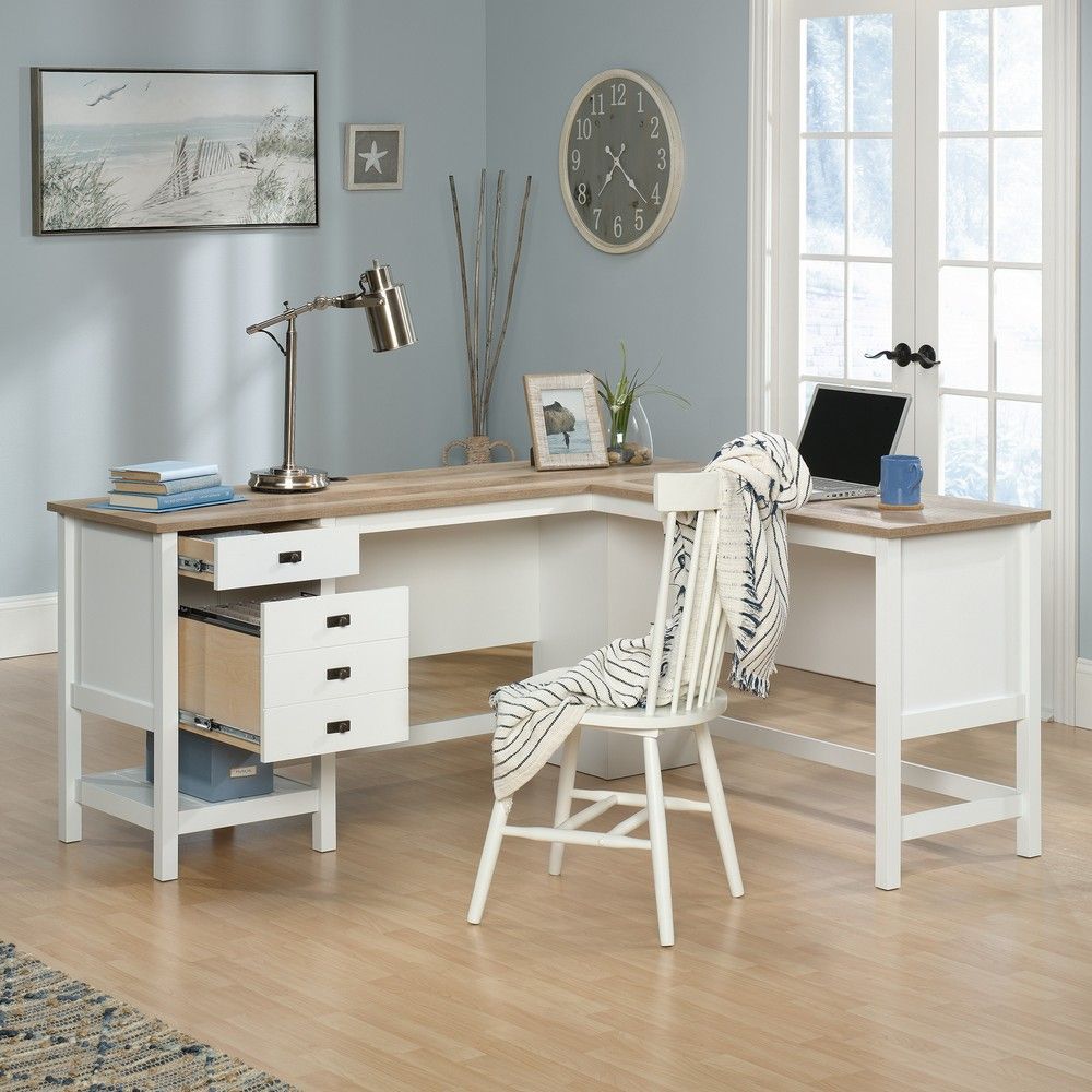 Picture of Cottage Road L Desk - Soft White