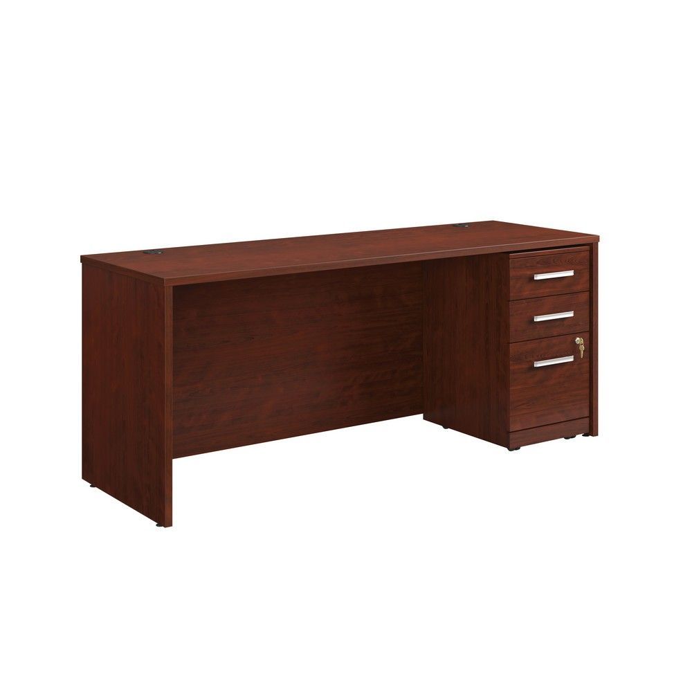 Picture of Affirm Single Pedestal Desk - Classic Cherry