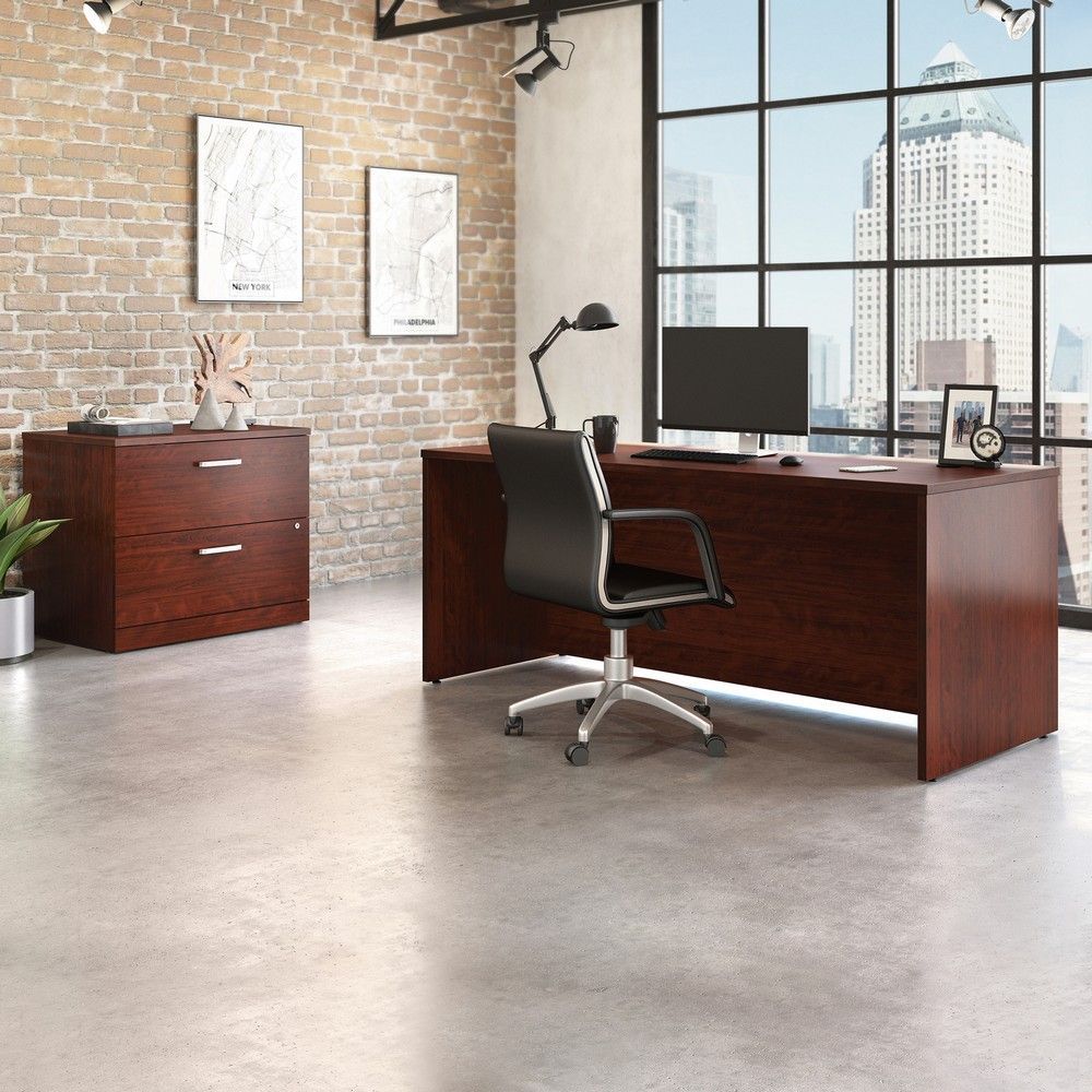 Picture of Affirm 72" Bowfront Desk with Lateral File - Class
