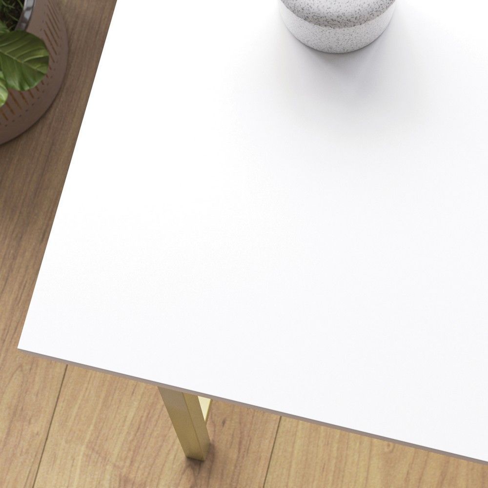 Picture of North Avenue Single Pedestal Desk - White