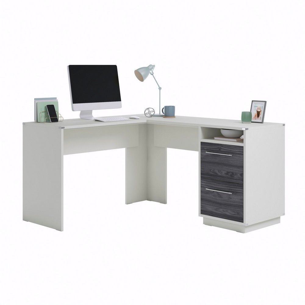 Picture of Vista Key L-Desk - Misted Elm