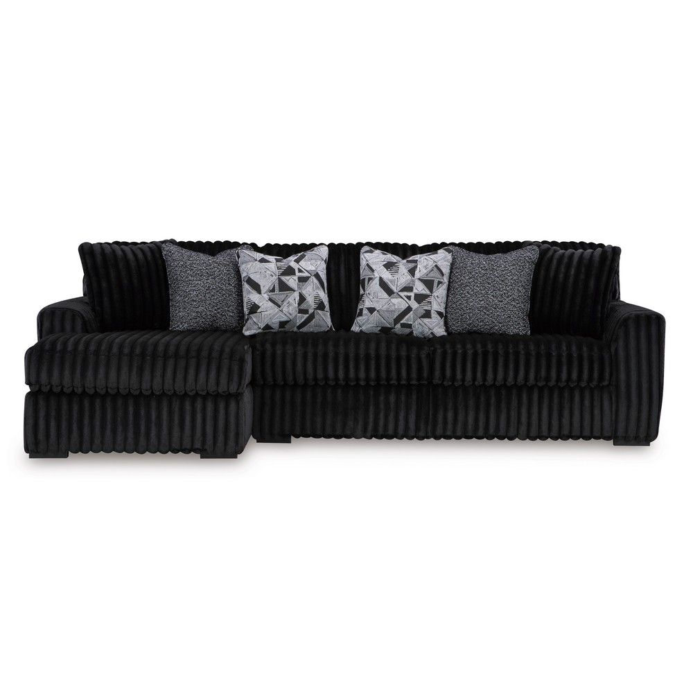 Picture of Molly 2-Piece Sofa with Chaise - Midnight