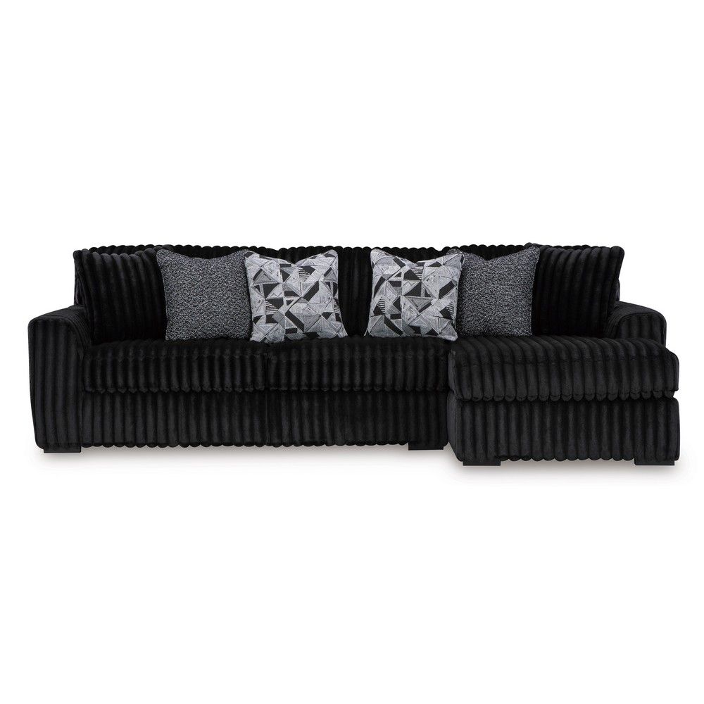 Picture of Molly 2-Piece Sofa with Chaise - Midnight