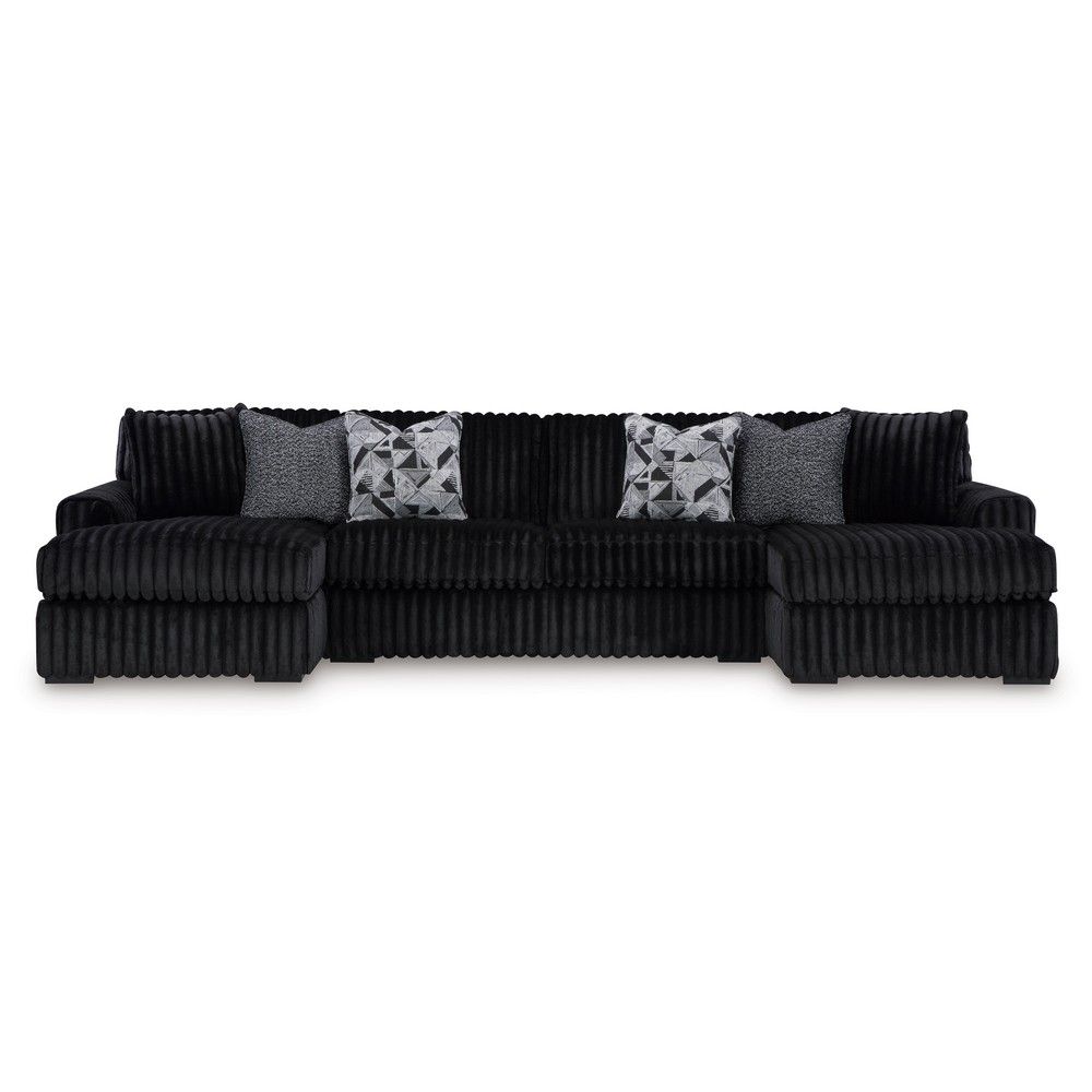 Picture of Molly 3-Piece Double Chaise Sofa - Midnight