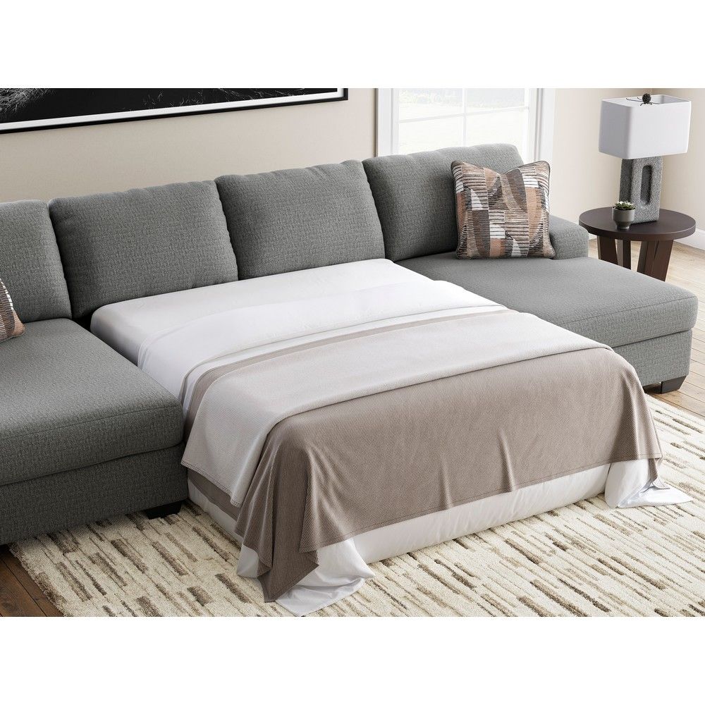 Picture of Nellie 3-Piece Double Chaise with Full Sleeper - Gray