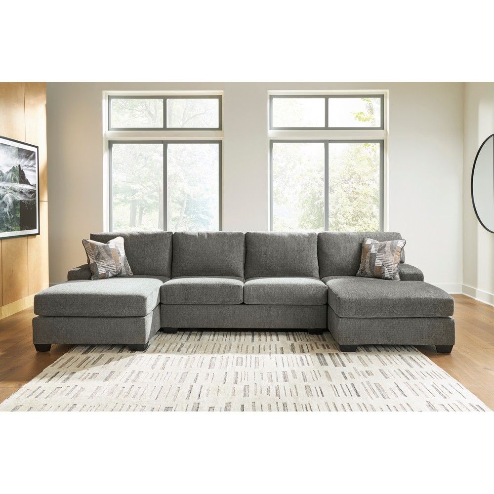 Picture of Nellie 3-Piece Double Chaise with Full Sleeper - Gray