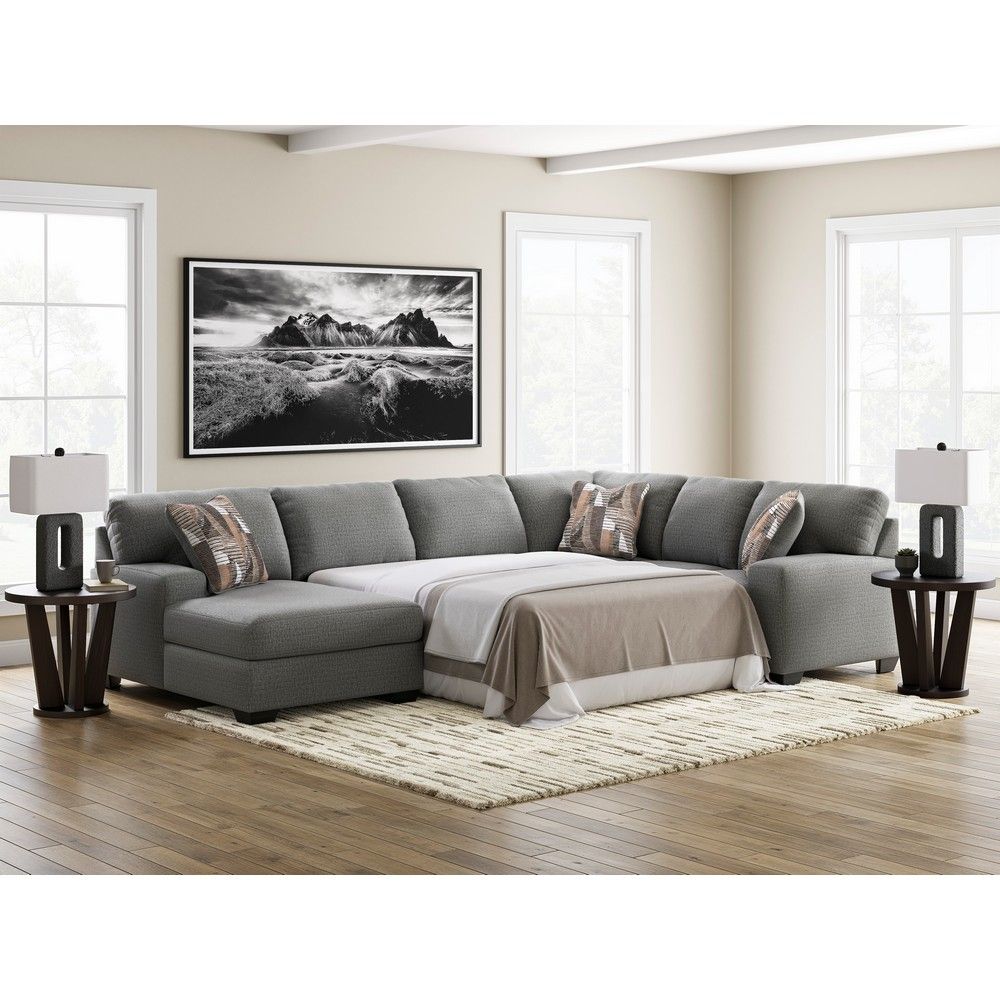 Picture of Nellie 3-Piece Sectional with Full Sleeper - Gray