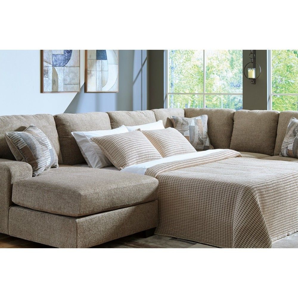 Picture of Nellie 3-Piece Sectional with Full Sleeper - Hemp