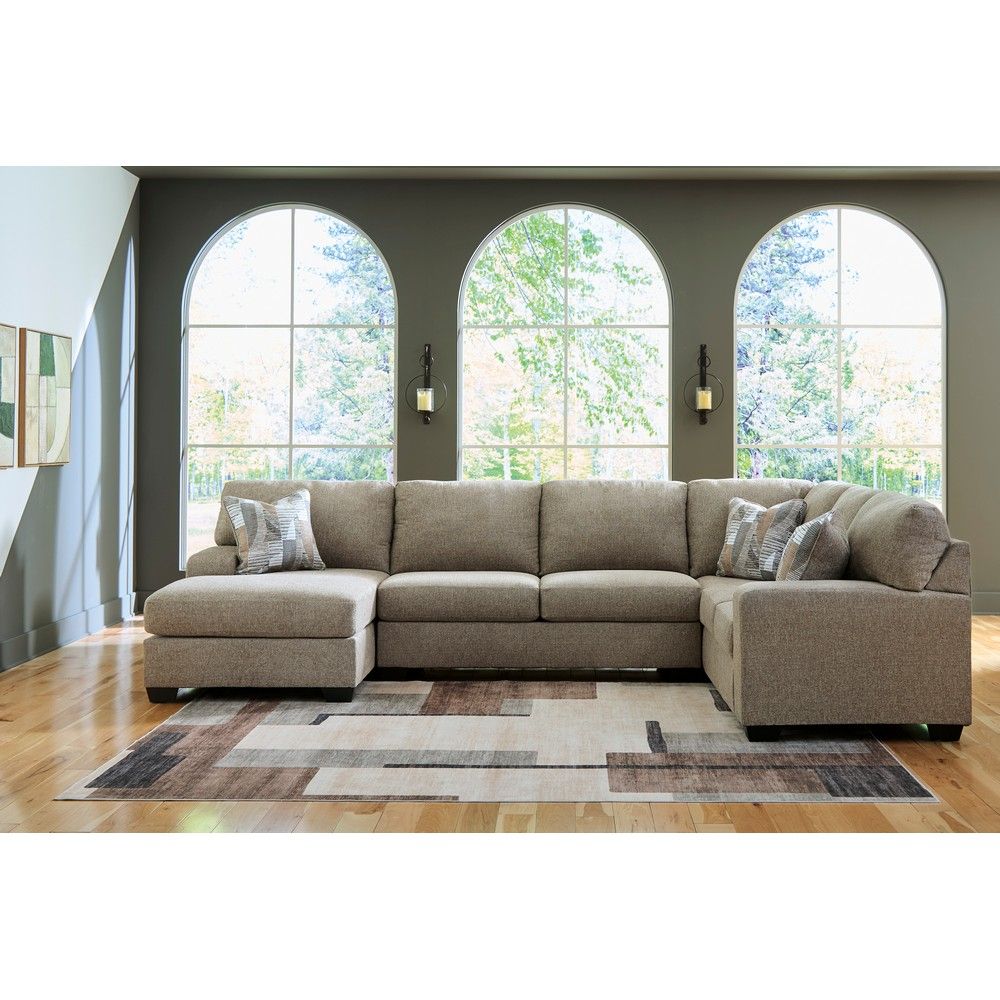 Picture of Nellie 3-Piece Sectional with Full Sleeper - Hemp