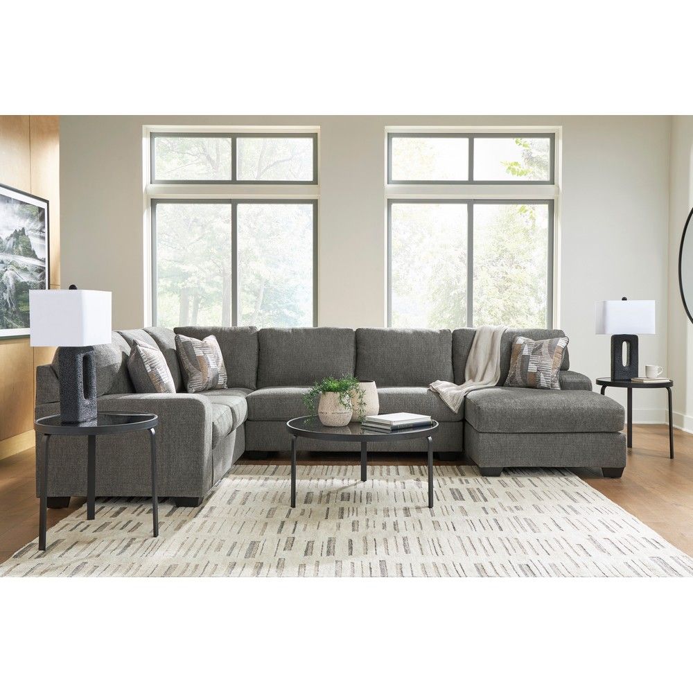 Picture of Nellie 3-Piece Sectional with Chaise - Gray