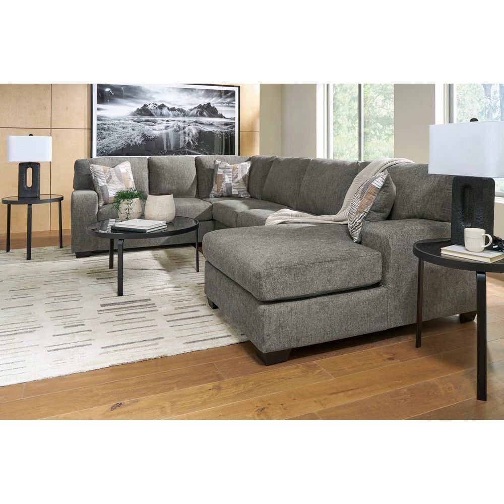 Picture of Nellie 3-Piece Sectional with Chaise - Gray