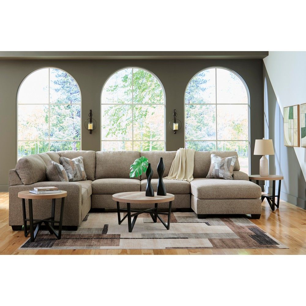 Picture of Nellie 3-Piece Sectional with Chaise - Hemp