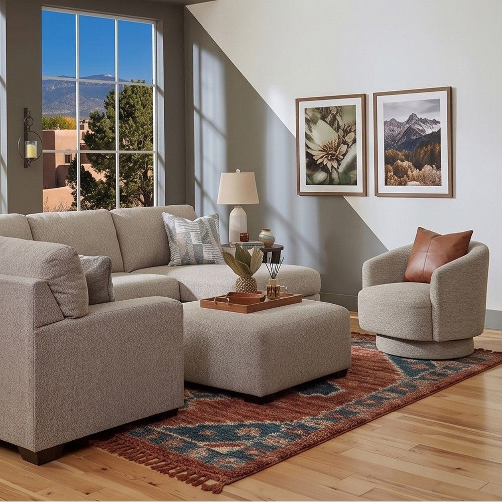 Picture of Nellie 3-Piece Sectional with Chaise - Hemp