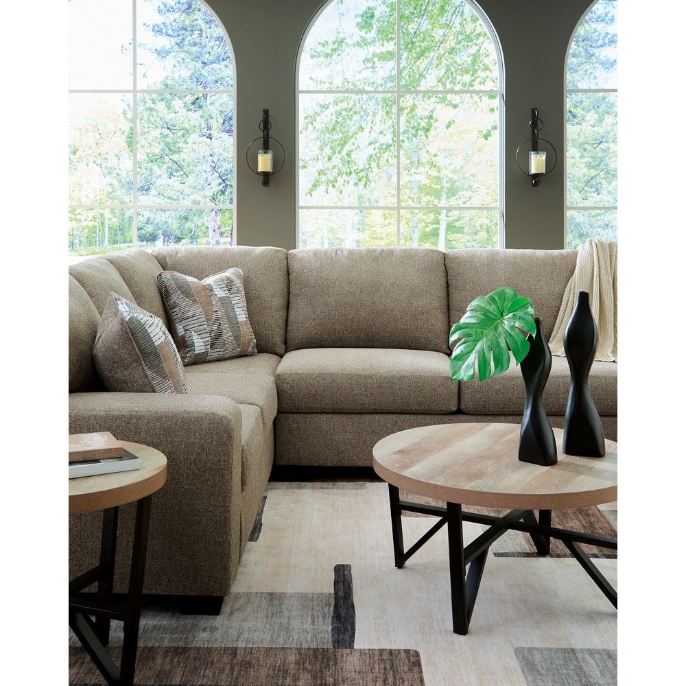 Picture of Nellie 3-Piece Sectional with Chaise - Hemp
