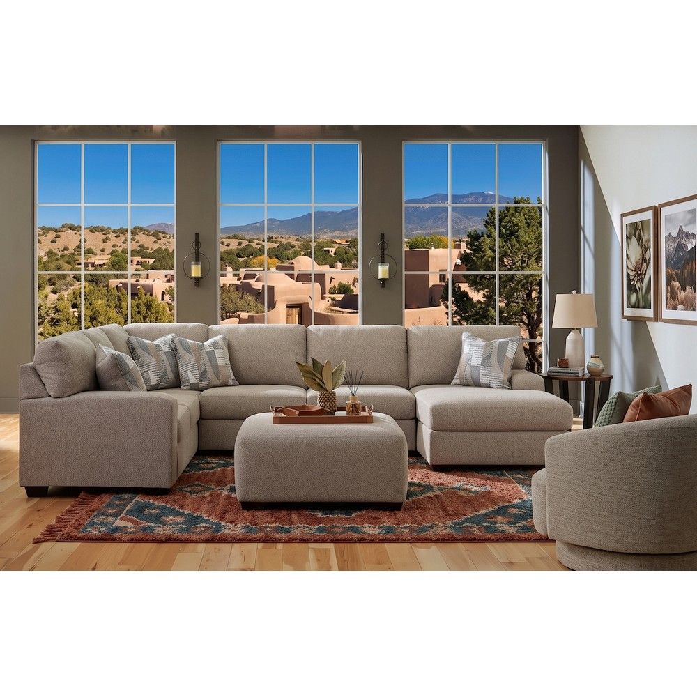 Picture of Nellie 3-Piece Sectional with Chaise - Hemp