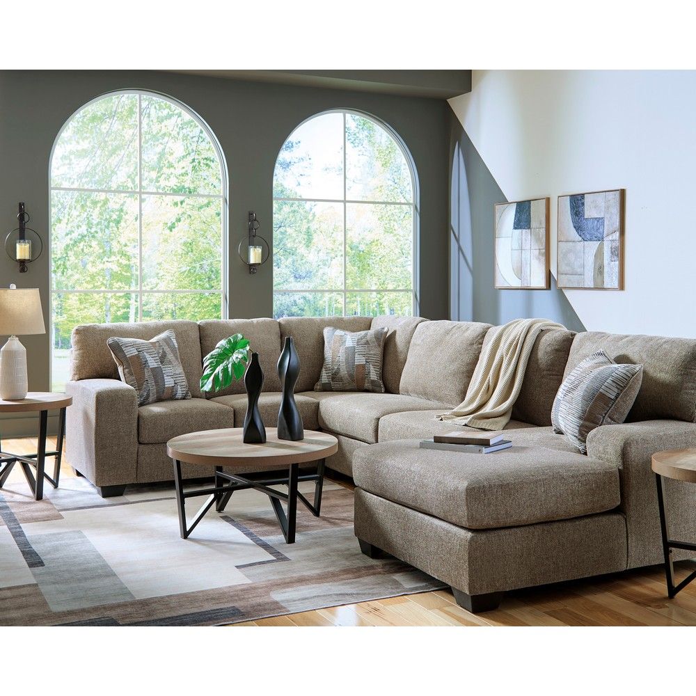Picture of Nellie 3-Piece Sectional with Chaise - Hemp