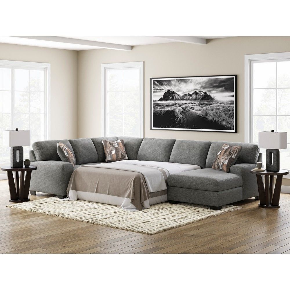 Picture of Nellie 3-Piece Sectional with Full Sleeper - Gray