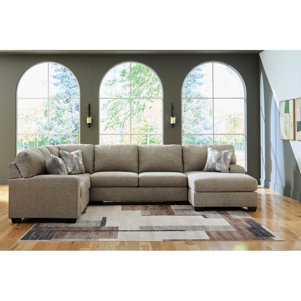 Picture of Nellie 3-Piece Sectional with Full Sleeper - Hemp