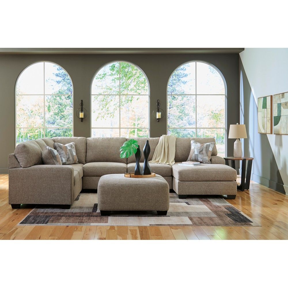 Picture of Nellie 3-Piece Sectional with Full Sleeper - Hemp