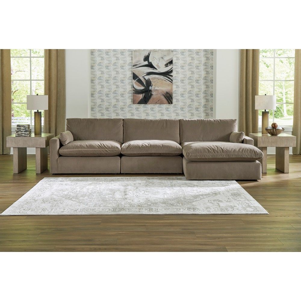 Picture of Stratus 3-Piece Sofa with Right Arm Chaise - Cocoa 