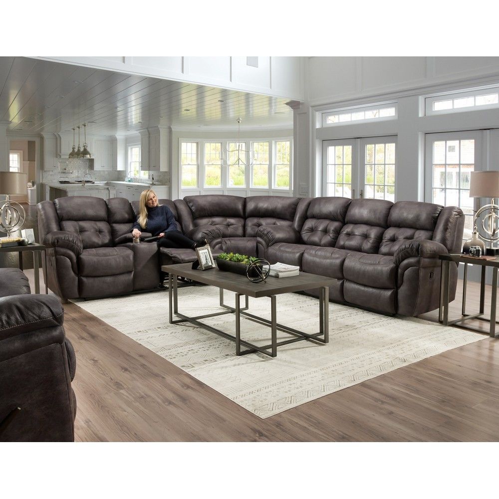 Picture of Camel 3-Piece Reclining Sectional