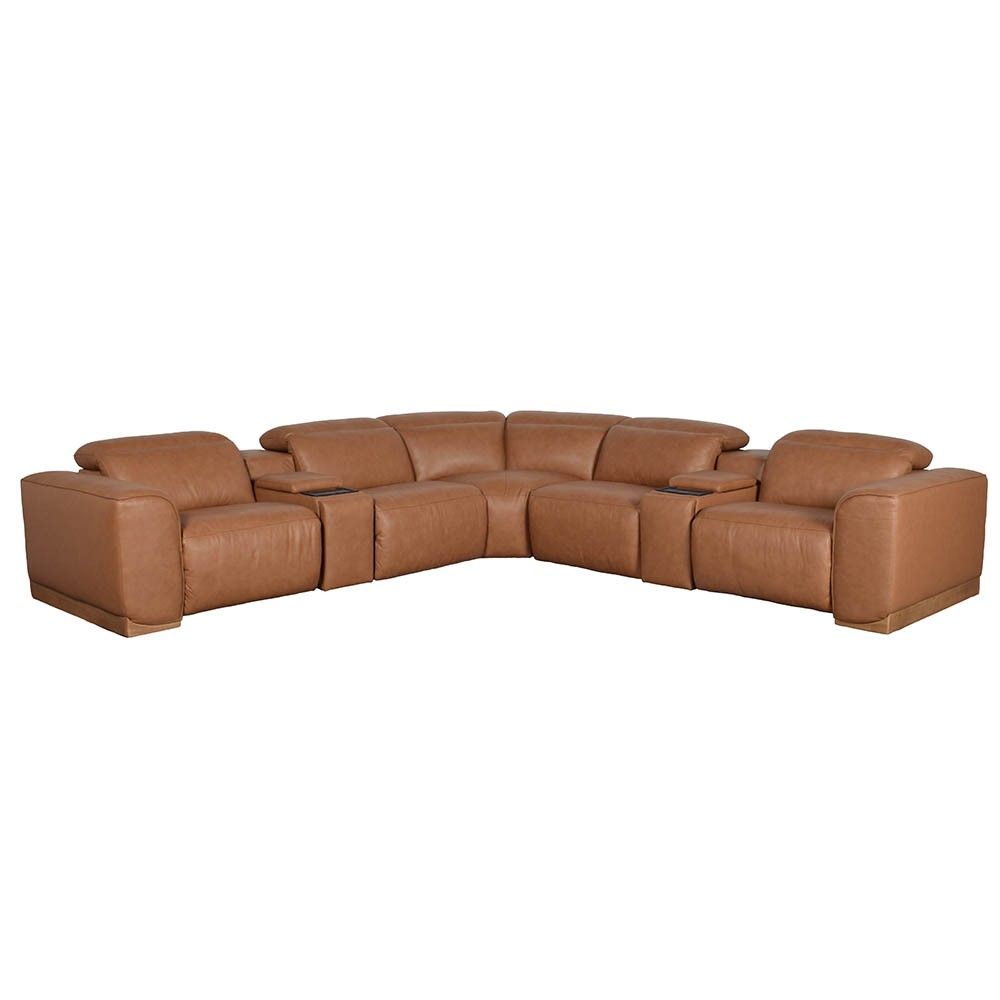 Picture of Bondi 7-piece Leather Power Reclining Sectional 