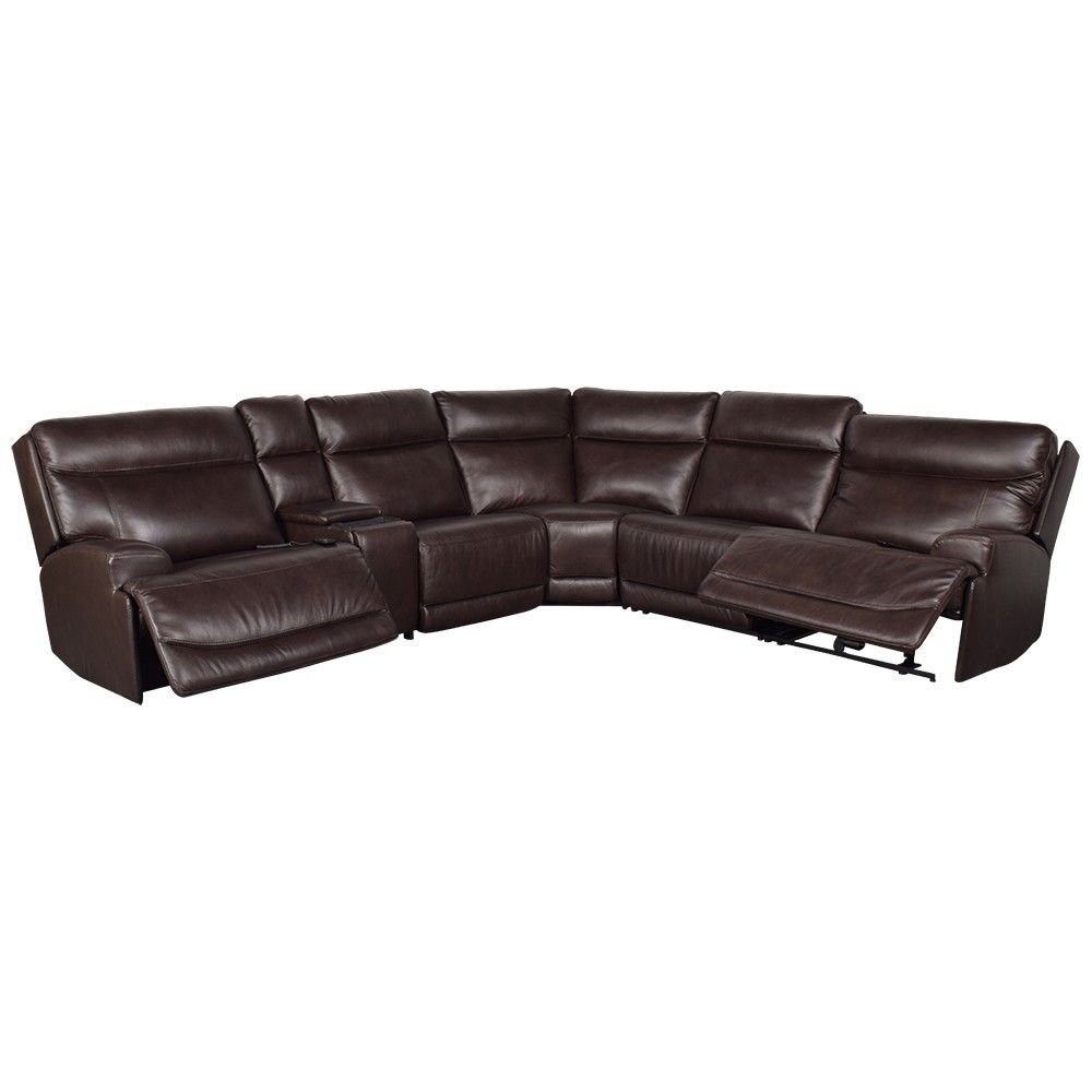 Picture of Mancos 6-Piece Leather Zero Gravity Reclining Sectional