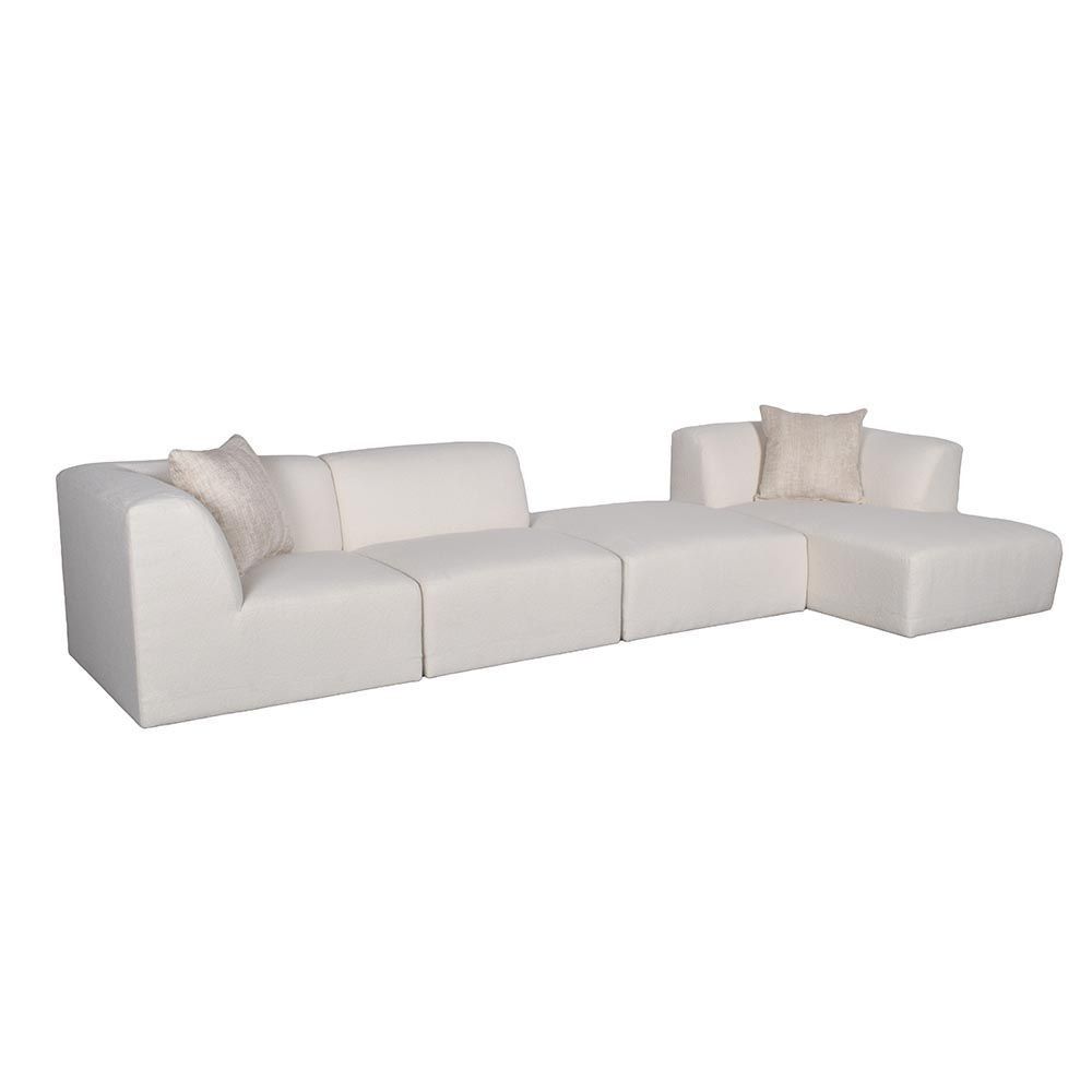 Picture of Finn 4-Piece with Chaise - Euphoria White Dove