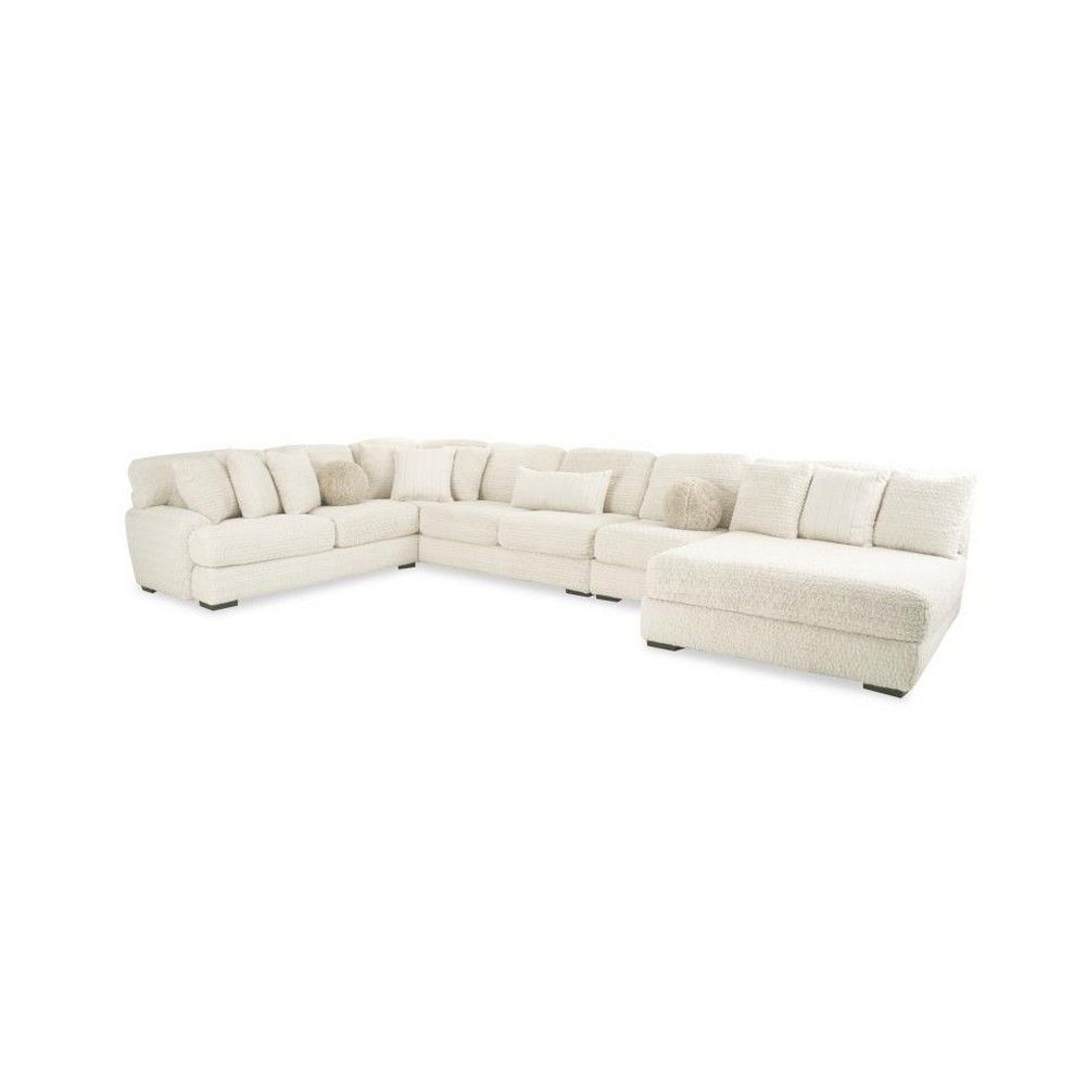 Solace 4-Piece Sectional - Doodle Ivory | American Home Furniture