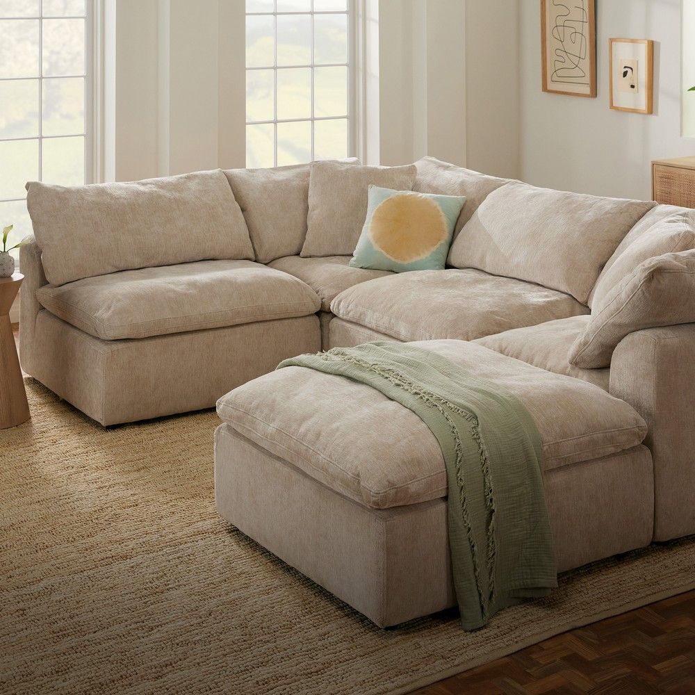 Bryant U-Sofa Bumper Sectional - Thumbnail 4