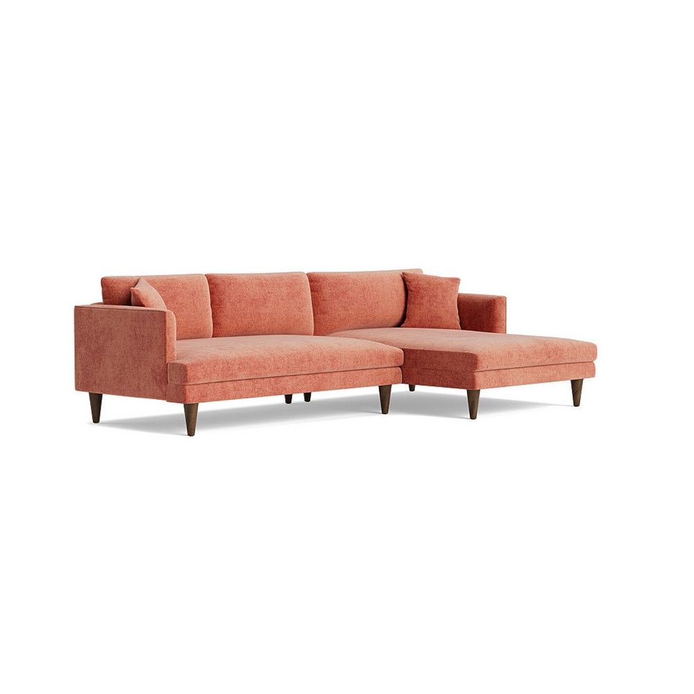 Picture of Lewis 2-Piece Sofa with Chaise by Joybird - Terra Rose