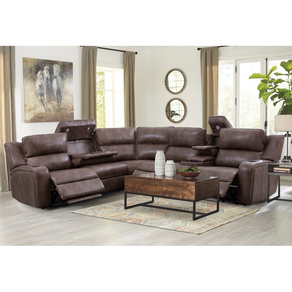 Picture of Chama 6-Piece Zero Gravity Power Reclining Sectional with Power Headrests