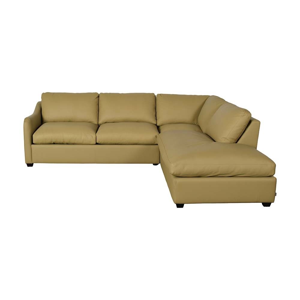 Picture of Madison Leather Modern English Arm 3-Piece Sectional - Olive