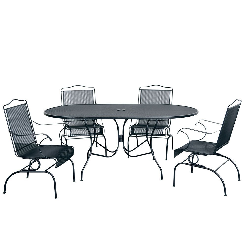 Picture of Madrid 5-Piece Oval Dining Set