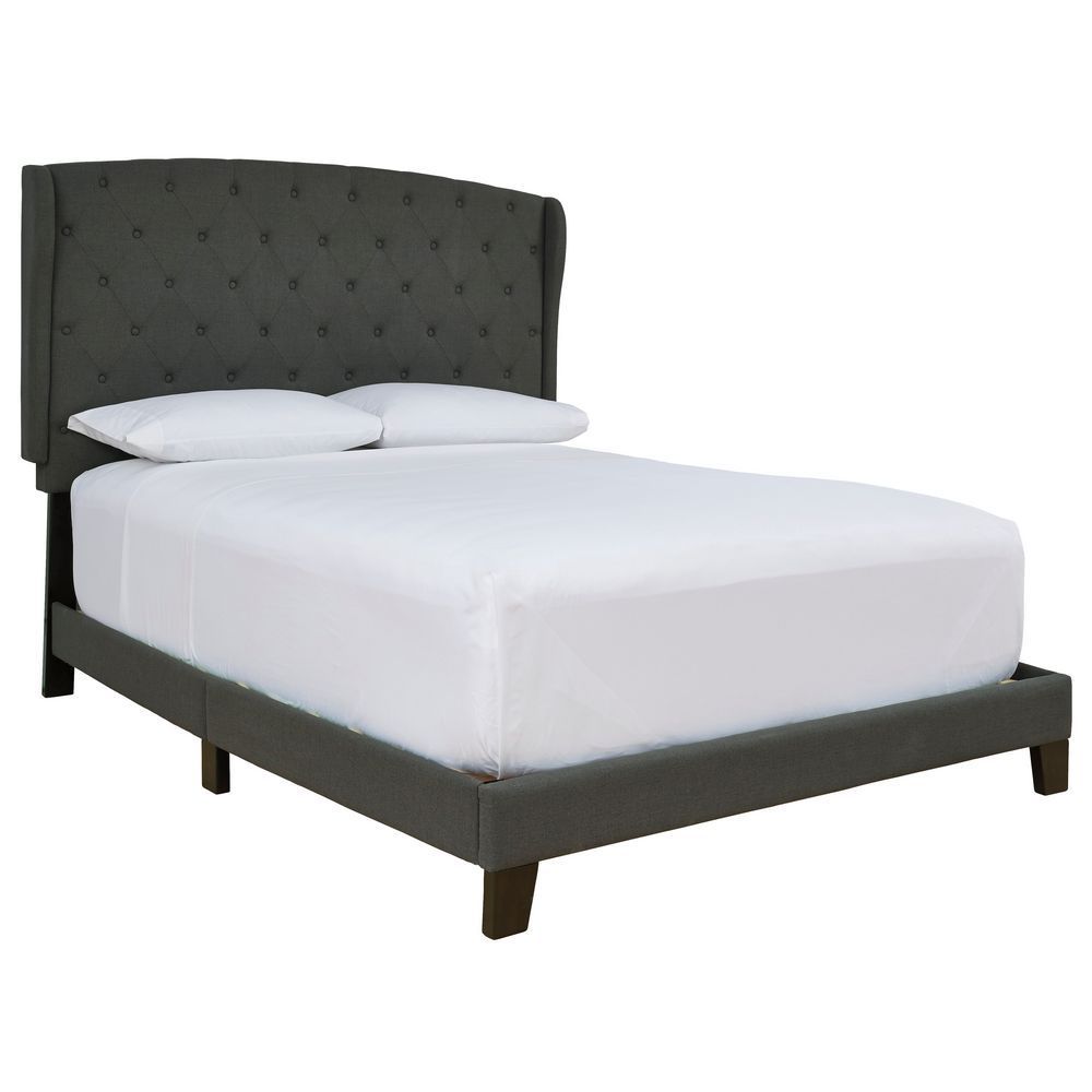 Picture of Ben Upholstered Bed - Charcoal