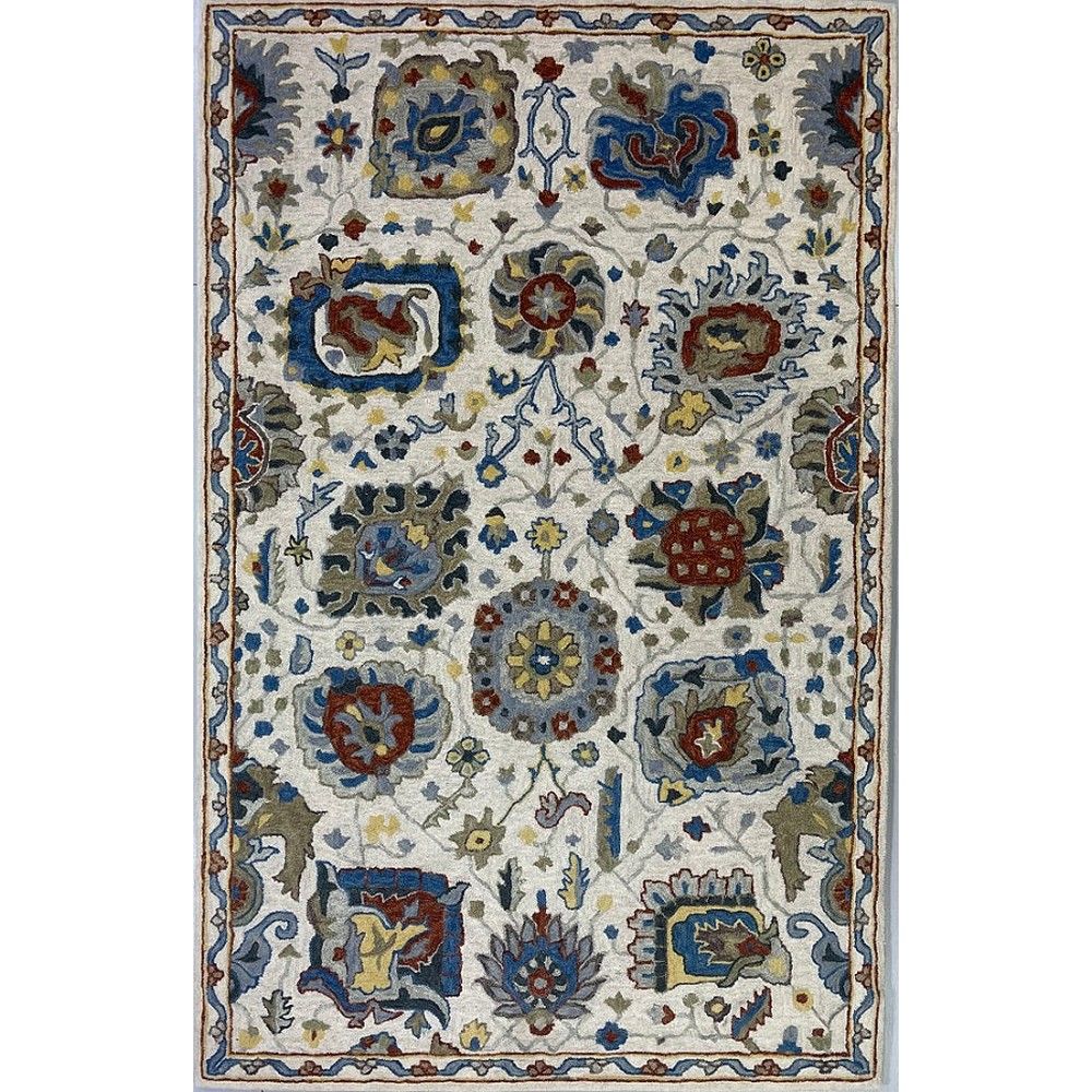 Picture of B1360 Ivy Multi Wool Hand Made Transitional Rug