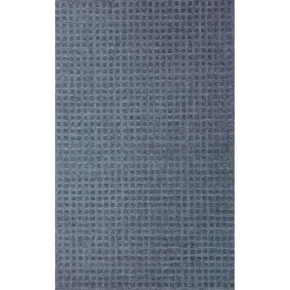 Picture of I2501 Blue Wool Hand Made Transitional Rug