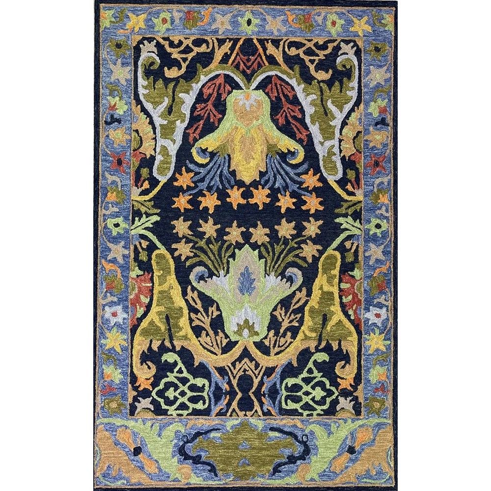 Picture of R2311 Charcoal Multi Wool Hand Made Transitional Rug